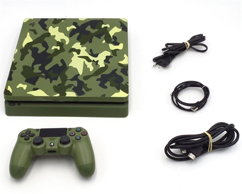 Playstation 4 - Slim - Call of Duty WWII Edition - 1TB HDD - Konsol - SNR 03-27452515-5691677 (B Grade) (Genbrug)